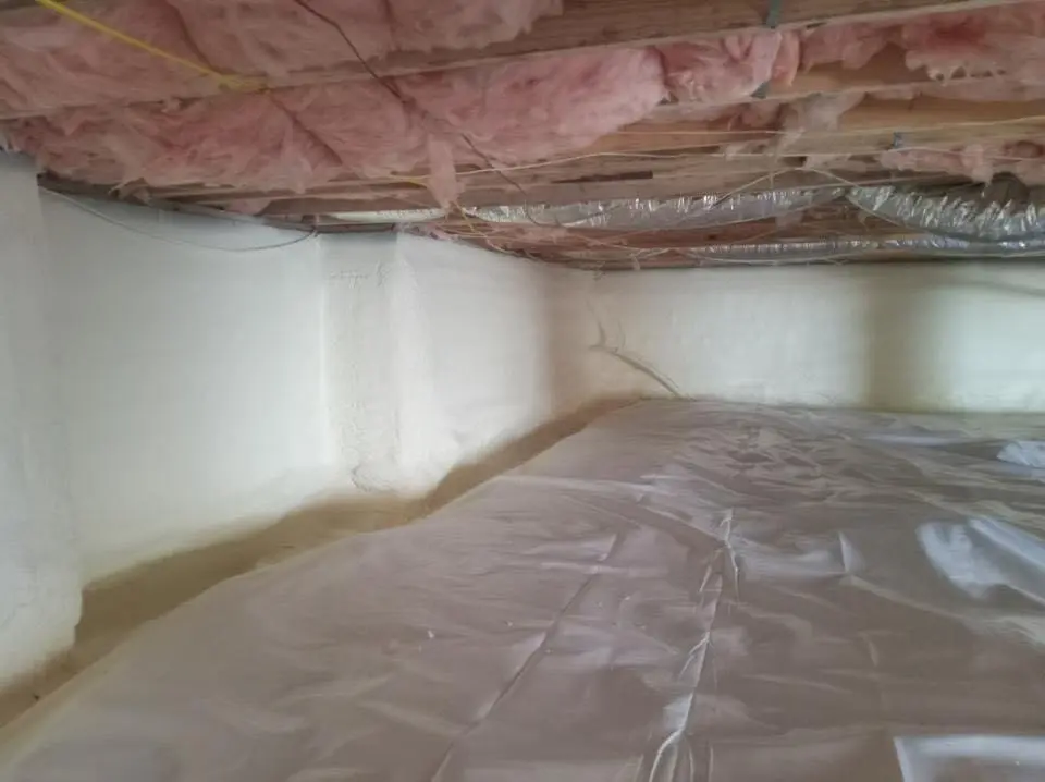 Crawl space encapsulation with closed-cell spray foam for Attic Insulation in Poplar Bluff