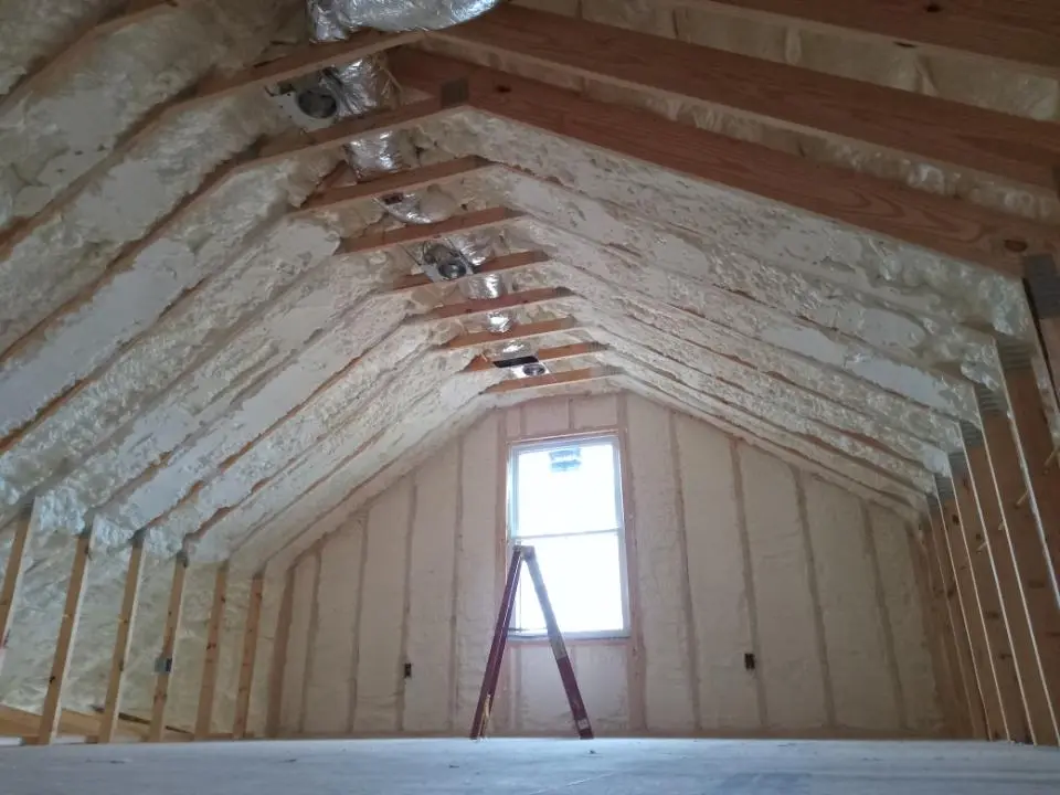 Spray foam roofing application for Crawl Space Insulation project in Poplar Bluff